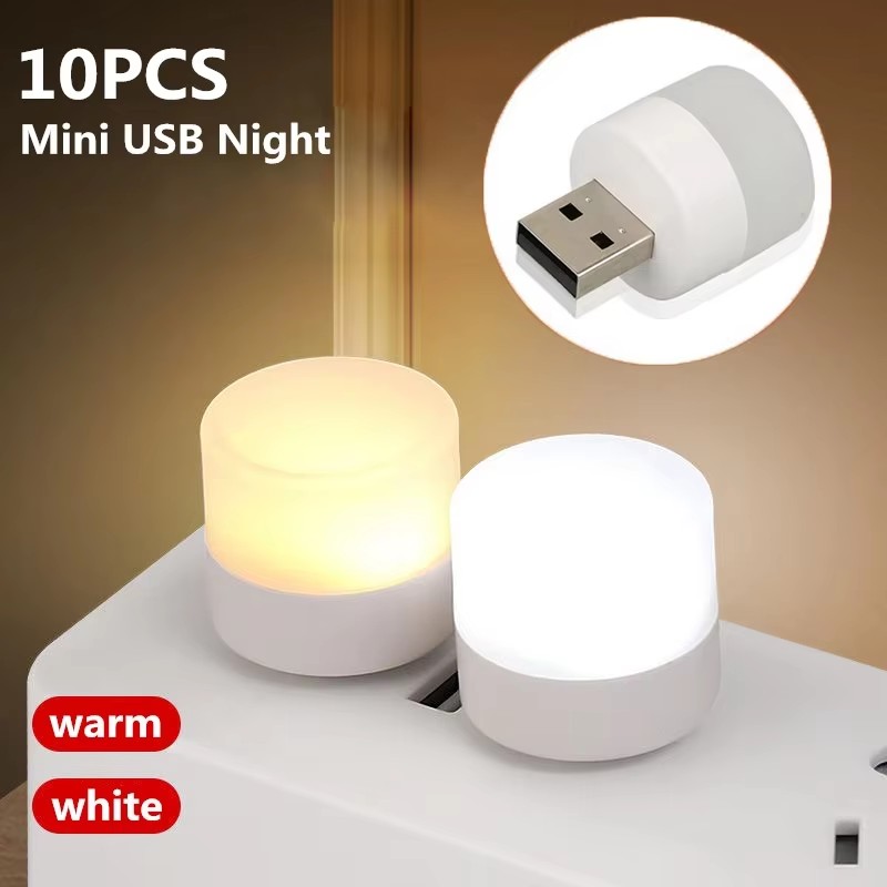 Mini Electronics Gadgets - 1/10Pcs Mini USB Night Light Warm