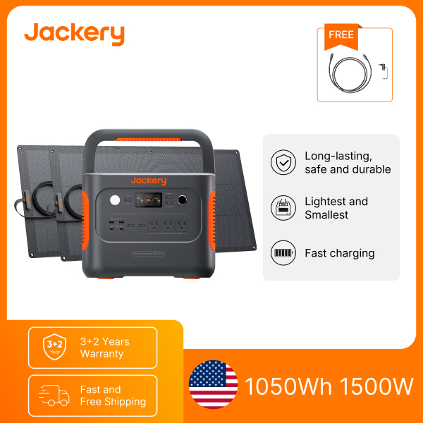 Jackery E1000AC 1050Wh Portabl - Solar Powered Charger ulasan dan harga