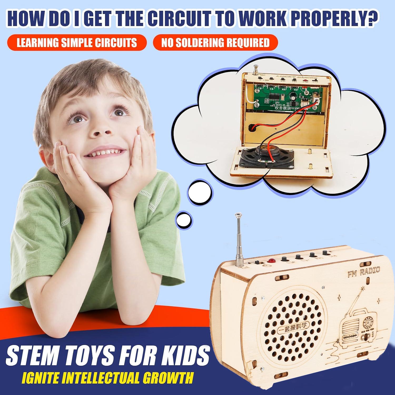 FM Radio Kit for Kids, STEM Pr - Electronics And Gadgets With Y ulasan dan harga