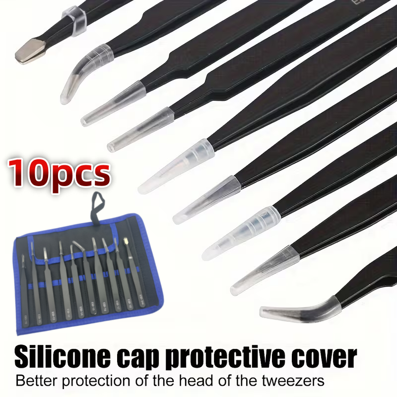 10Pcs ESD Anti‑Static Tweezers - Diy Electronics Gadgets ulasan dan harga