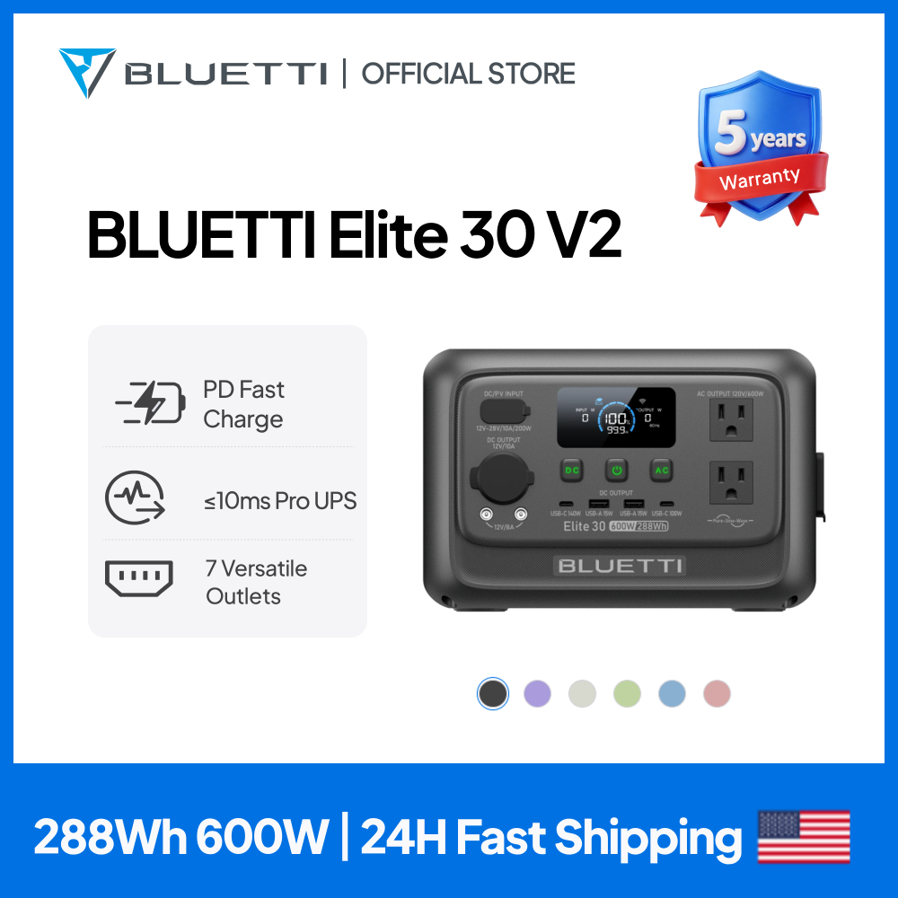 【Renew】BLUETTI Elite 30 V2 Por - Solar Powered Charger ulasan dan harga