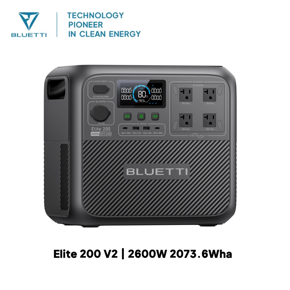 【Renew】BLUETTI Elite 200 V2 Po - Solar Powered Charger ulasan dan harga